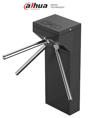 DAHUA DHI-ASGG100BL - Torniquete Bidireccional/ MCBF de 1 Millon/ Color Negro/ Contacto Seco/ Voltaje 110-240 VAC/ Compatible con Cualquier control de Acceso/ Uso Interior