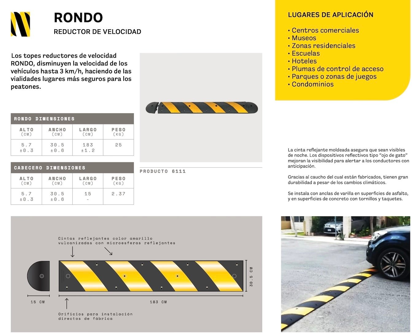 RONDO - REDUCTOR DE VELOCIDAD
