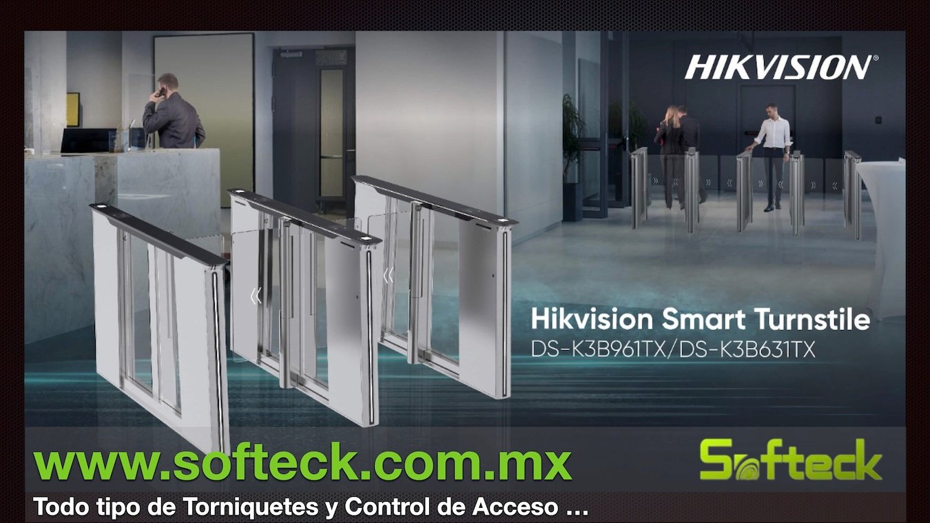 Control de Acceso Peatonal, Torniquetes Cuerpo Completo y Medio Cuerpo, tipo Swing, Accesorios para todas tus necesidades Softeck